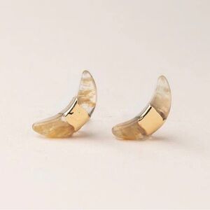 Scout Citrine Crescent Moon Earrings